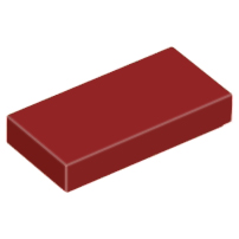 Tegel 1x2 Dark Red